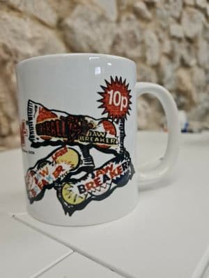 Jawbreakers advertising mug cup 80s retro vintage Leaf Red Devils Gobstoppers