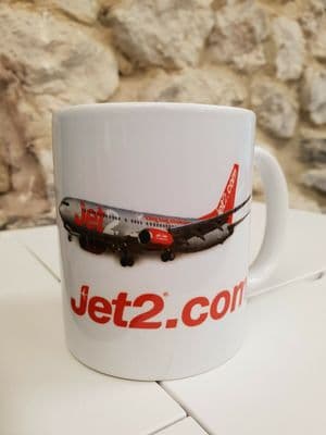 Jet2 Jet 2 Plane Cup Mug perfect gift Aviation spotter enthusiast