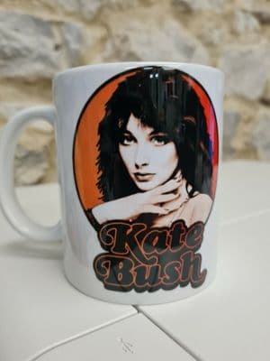 Kate Bush retro Cup Mug Running up that hill babooshka