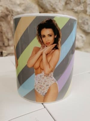 Kathy Lloyd Page 3 Three Superstars Cup Mug Kathy Lloyd 1980s Glamour model