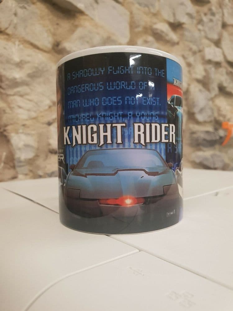 Knight Rider Kitt David Hasselhoff Hoff inspired Cup Mug tv series ...