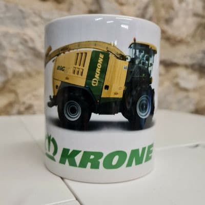 Krone Big X harvester mug cup perfect gift Fendt Ferguson Massey Case