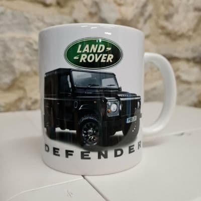 Land Rover Defender mug cup retro vintage nostalgia logo off road truck