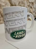 Land Rover Discovery logo mug cup retro vintage nostalgia disco truck