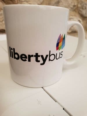 Liberty Bus Jersey Transport Cup Mug buses Channel Islands