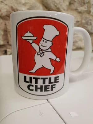 Little Chef 1970's 80s Advertising Coffee Mug Tea Cup Olympic Breakfast Motorway Services
