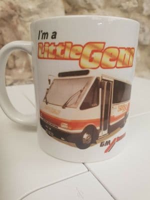 Little Gem GMT Bus Cup Mug 1980s MCW Metrorider GM Buses Manchester Transport