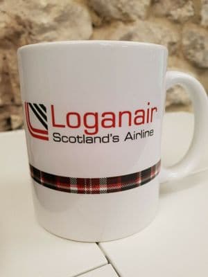 Loganair Scotland Logo Cup Mug perfect gift Aviation plane spotter enthusiast