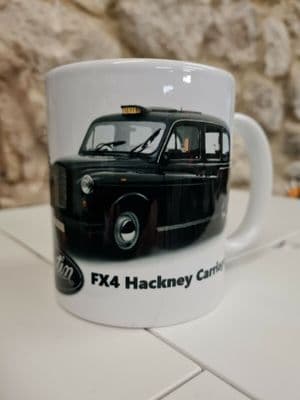 London Taxi Cup Austin FX4 Mug driver retro vintage Hackney Carriage Black Cab