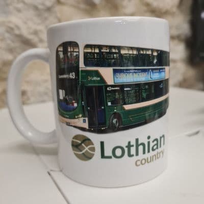 Lothian Country Scottish Wright Double Bus Decker Cup Mug Edinburgh Scotland SBG