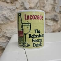 Lucozade Soft Drinks retro pop Mug Cup 1970s 70s nostalgic Quatro