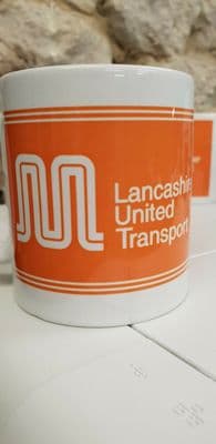 LUT Lancashire United Transport Cup Mug 1970s 80s logo GM Buses Selnec GMT