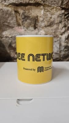 Manchester Bee Network Bus advertising mug cup UNOFFICIAL Coach Buses Transport