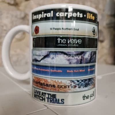 Manchester Music Tapes Mug Cup New Fads Puressence Electronic New Order James