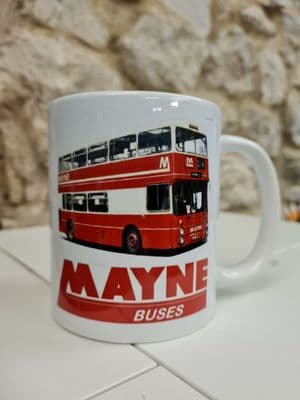 Mayne of Manchester Buses Cup Mug 1980s Leyland Atlantean ex GM Buses