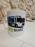 Mercedes Suez Refuse Truck Bin Lorry Cup Mug
