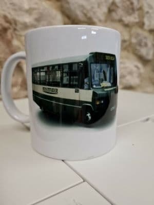 Merseyrider Merseyside Transport Bus Cup Mug 80s Mersey Rider minibus Liverpool