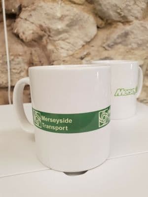 Merseyside Transport Bus Cup Mug 1970s Merseybus Liverpool