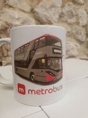 Metrobus M1 First Bristol Metro Bus Transport Logo Cup Mug Scania Biogas