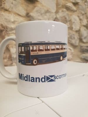 Midland Scottish Bus Group Cup / Mug Alexander Y Type bus in Midland livery