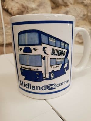 Midland Scottish Bus Group Cup Mug timetable design 