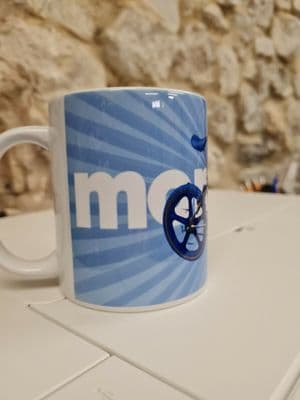 Mongoose Supergoose Chrome BMX 1982 cup mug Sky Way Raleigh Burner Skyway TA