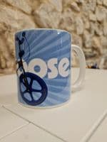 Mongoose Supergoose Chrome BMX 1982 cup mug Sky Way Raleigh Burner Skyway TA