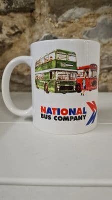 National Bus Company Transport Cup Mug vintage Leaflet Timetable NBC buses