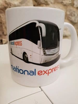 National Express Bus Coach Cup Mug 2000s driver buses