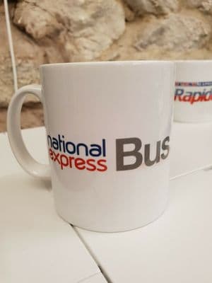 National Express Bus Logo and Graphic Cup Mug NBC driver enthusiast buses