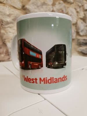National Express West Midlands Bus Cup Mug driver buses enthusiast