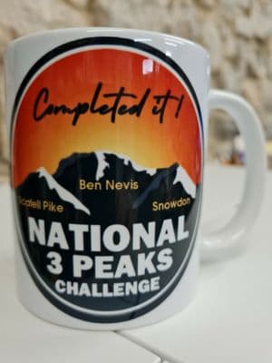 National Three 3 Peaks Challenge mug cup 