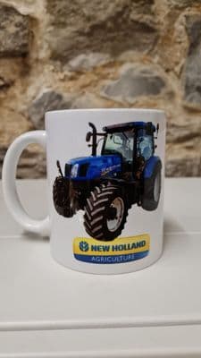 New Holland T6 175 Tractor Cup Mug Farmer Agriculture Gift Present