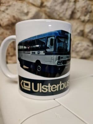 NI UlsterBus Leyland Leopard Cup Mug Northern Ireland Ulster Bus 1980s Belfast