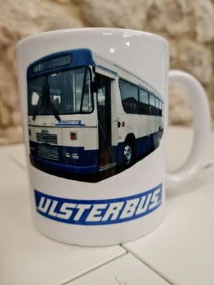 NI UlsterBus Leyland Leopard Cup Mug Northern Ireland Ulster Bus Belfast buses