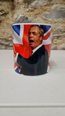 Nigel Farage mug cup Reform UK Make Britain Great