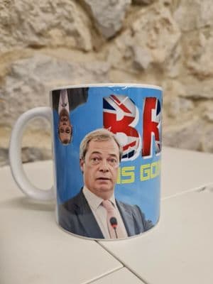 Nigel Farage Show Brexit is Going Great mug cup Brexit UKIP