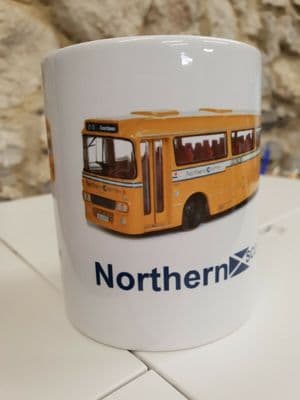 Northern Scottish Bus Group Cup Mug Alexander Y Type bus in Northern livery