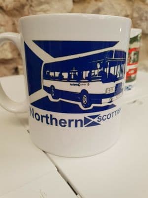 Northern Scottish Bus Group Cup Mug timetable design