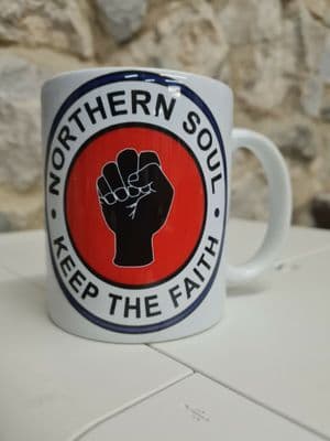 Northern Soul Keep the Faith Mug Cup Wigan Casino Mecca Twisted Wheel