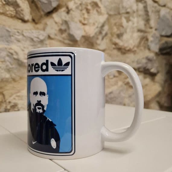 Pep Guardiola Adored Football Legend Cup Mug Manchester Champions Etihad Premier