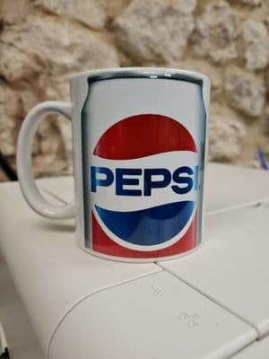 Pepsi can mug cup 80s retro vintage cola 1980s style coca cola
