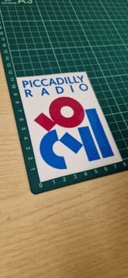 Piccadilly Radio 1987 261 STICKER for car, laptop, any surface