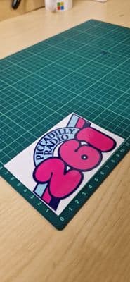 Piccadilly Radio 261 classic STICKER for car, laptop, any surface