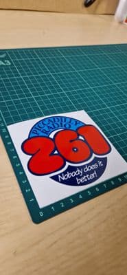Piccadilly Radio 261 STICKER for car, laptop, Record Box, Studio etc