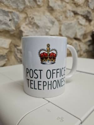 Post Office Telephones GPO pre British Telecom mug cup nostalgia 1960s logo BT