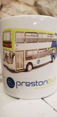 Preston Buses Cup Mug Preston Bus Dennis Trident Lancashire