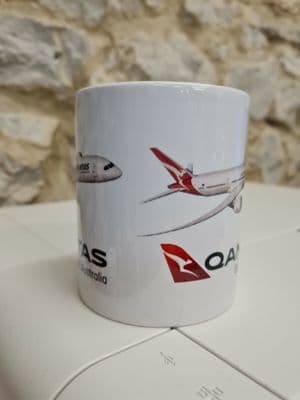 Qantas Boeing 787-9 Dreamliner Logo Cup Mug perfect gift Aviation enthusiast