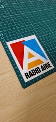 Radio Aire FM Radio STICKER Decal for car, laptop, any surface ILR Leeds 1988