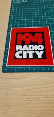 Radio City STICKER for car, laptop, any surface ILR Liverpool